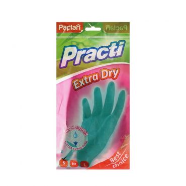 Перчатки резиновые для чувствительной кожи рук Paclan Practi Extra Dry S Тиффани.