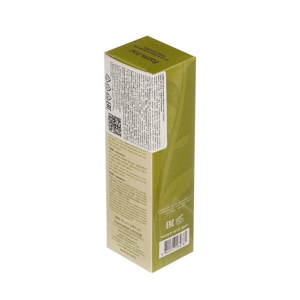Очищающая пенка для лица с экстрактом оливы FarmStay Olive Intensive Moisture Foam Cleanser 100мл. Фото 3.