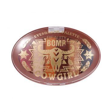 Палетка теней для век Beauty Bomb Rancho Cowgirl 01 6 оттенков 6г.
