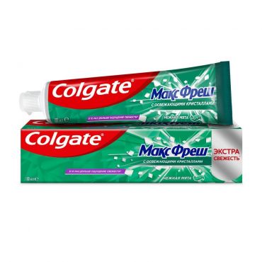 Зубная паста Colgate Макс Фреш " Нежная мята " с освежающими кристаллами 100мл.