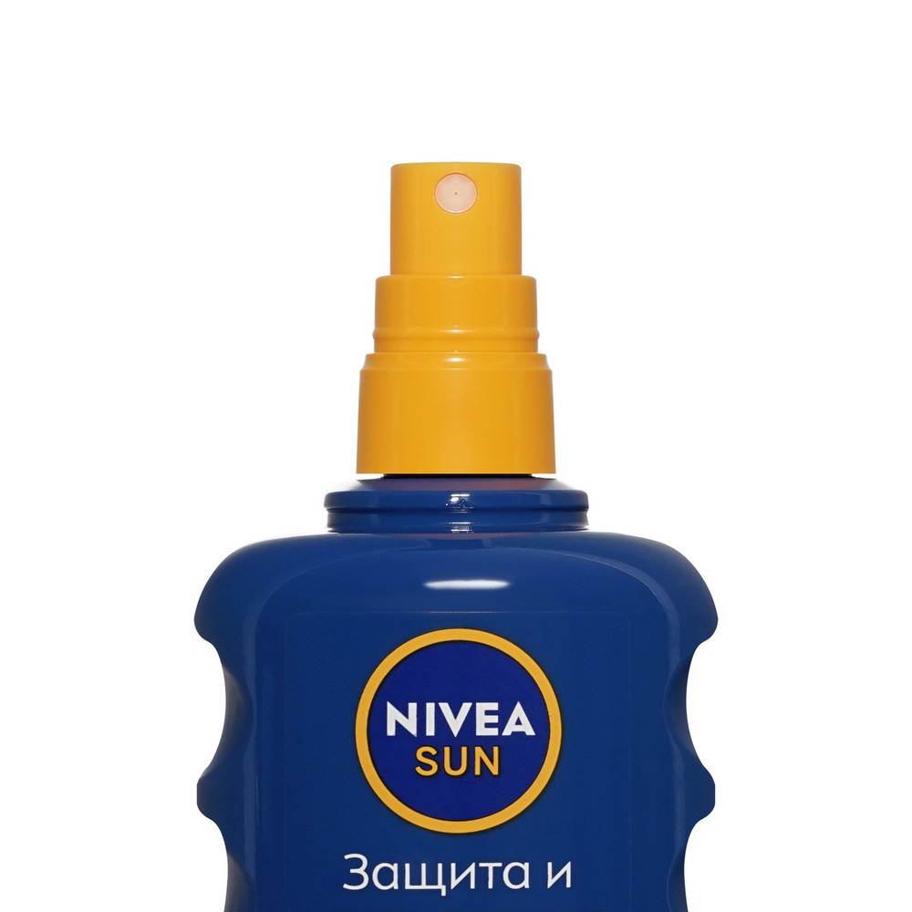 Солнцезащитный спрей для тела NIVEA Sun " защита и увлажнение " SPF 50 200мл. Фото 3.