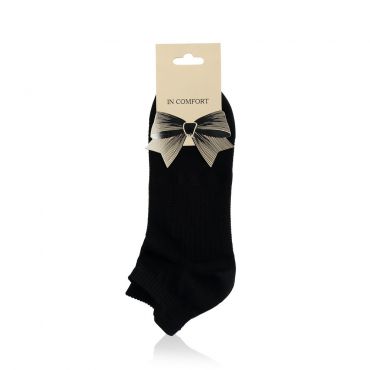 Женские носки Good Socks трикотажные , компрессионные , L32 , р.25 , черные.