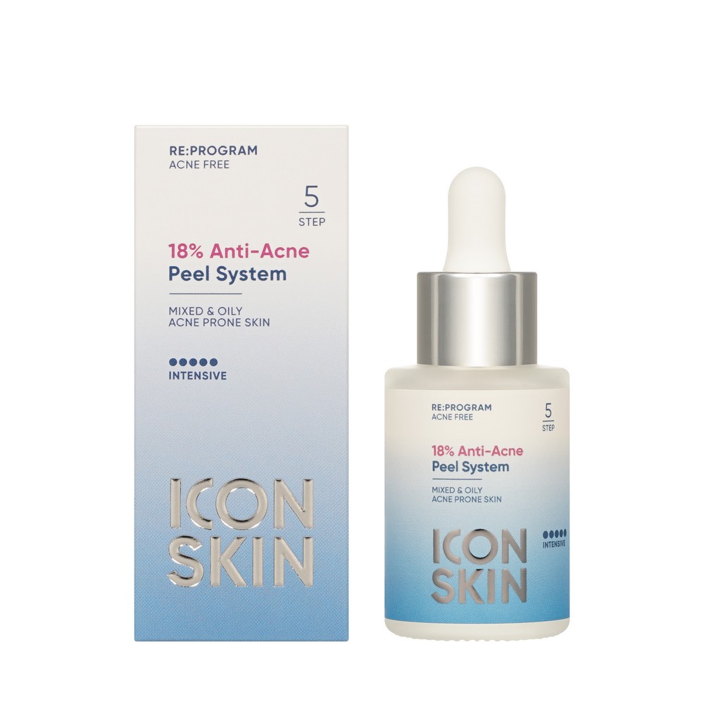 Пилинг для проблемной кожи ICON SKIN Re:Program 18% Anti-Acne Peel System 30мл. Фото 1.