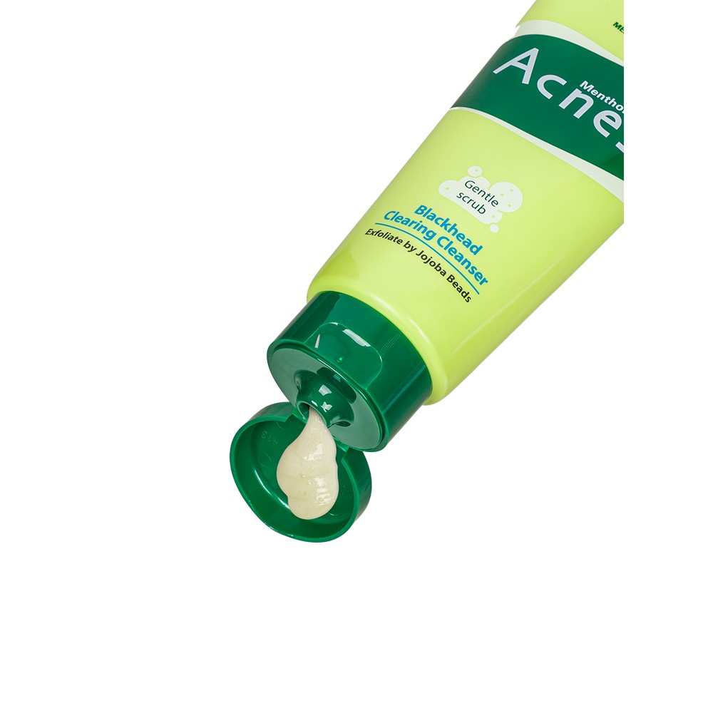 Пенка скраб для лица от черных точек Mentholatum Acnes 100г. Фото 2.