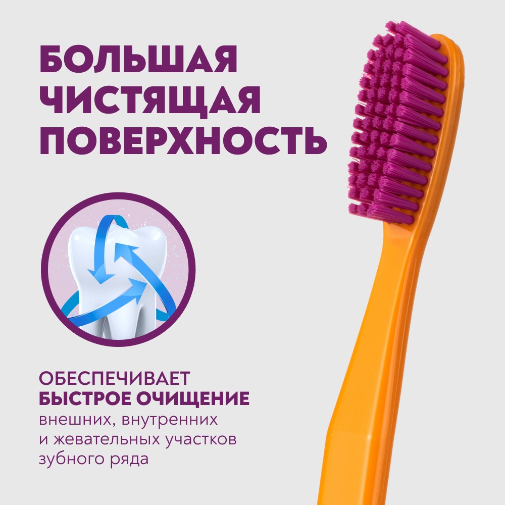 Зубная щетка PresiDENT Exclusive 6 мил средняя. Фото 6.