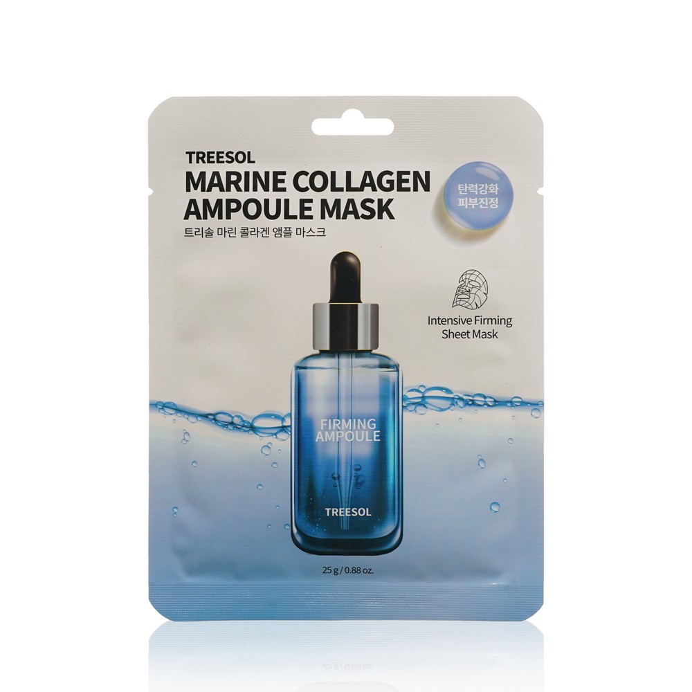Маска для лица Treesol Marine Collagen Ampoule с морским коллагеном 25г. Фото 1.