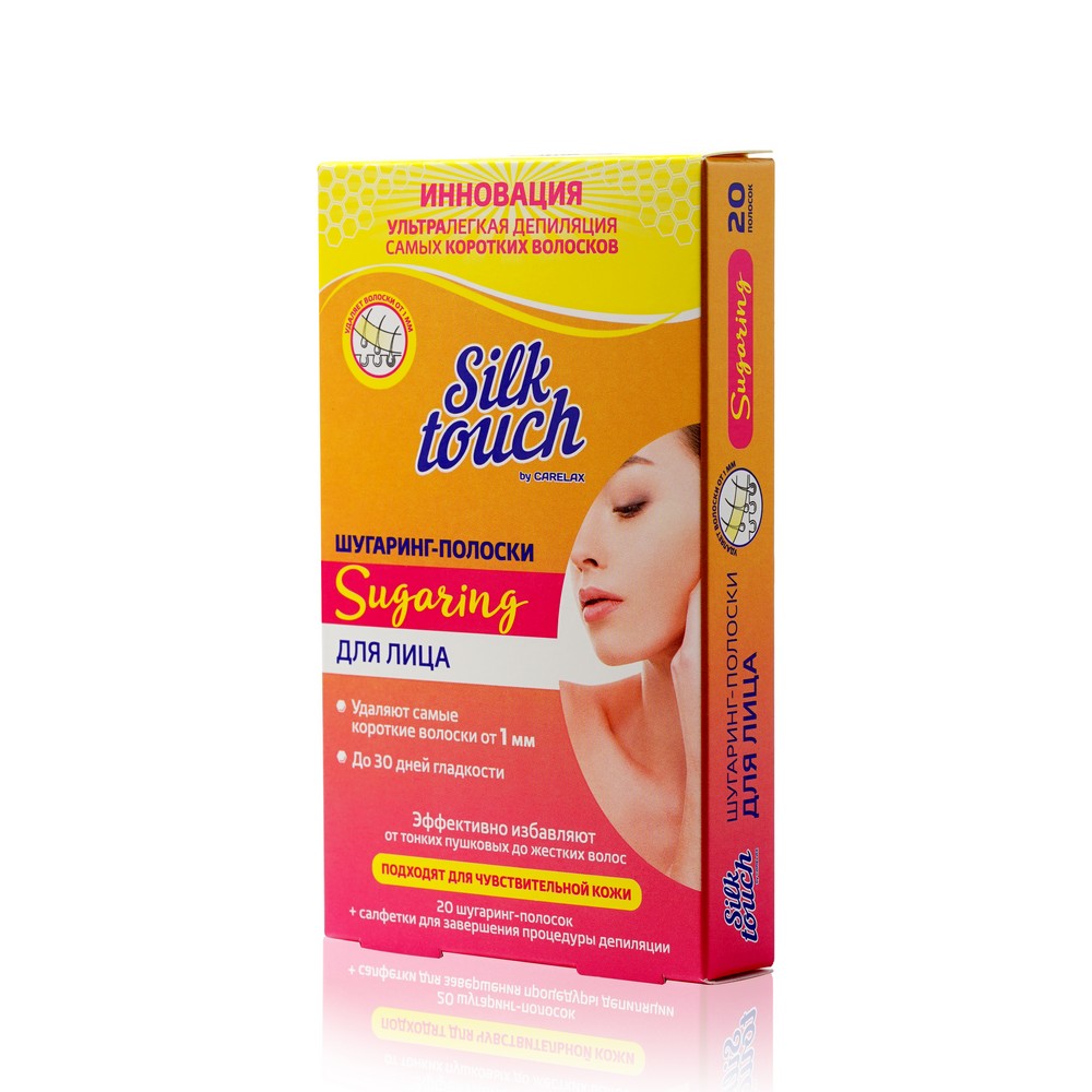 Шугаринг - полоски для лица Carelax Silk Touch " Sugaring " 20шт