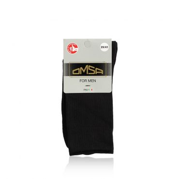 Мужские носки Omsa Eco трикотажные , 401 , Nero , р.39-41.