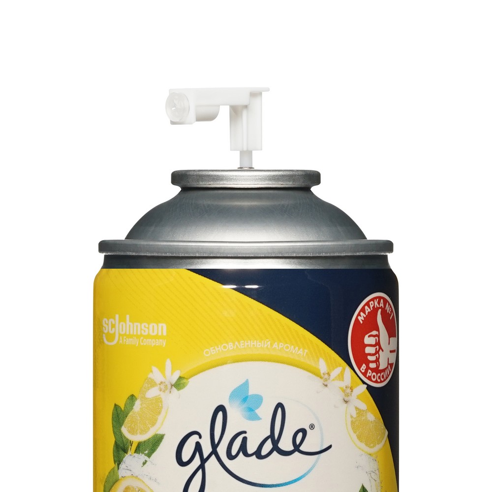 Освежитель воздуха Glade Automatic " Сицилийский лимонад и мята " автоматический сменный блок 269мл. Фото 4.