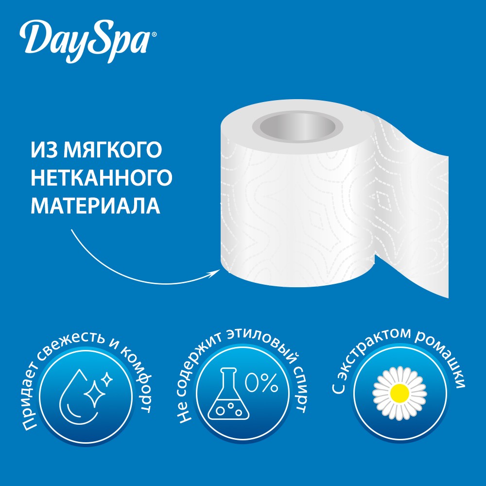 Туалетная бумага Day Spa влажная 20шт. Фото 6.