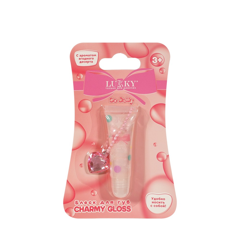 Детский блеск для губ Lukky Charmy Gloss Розовый 3+ 5мл. Фото 1.