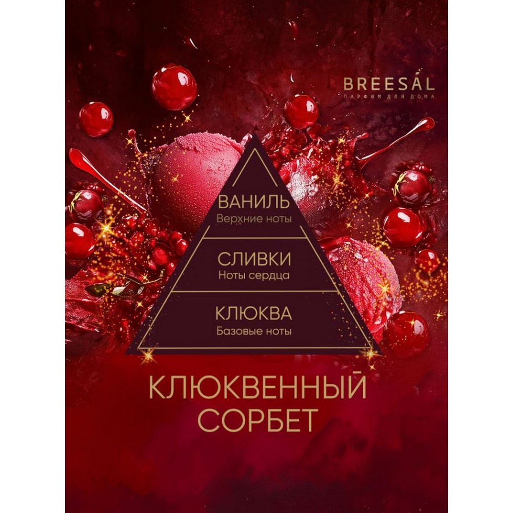 Ароматический диффузор Breesal Passion Клюквенный сорбет 70мл. Фото 2.