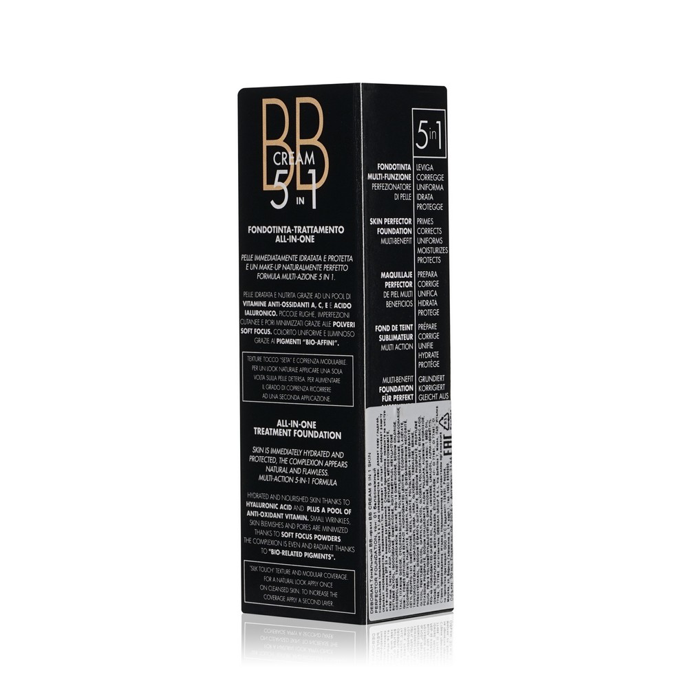 BB крем для лица DEBORAH Milano 5 in 1 Skin Perfector Foundation 01 SPF 20 30мл. Фото 4.