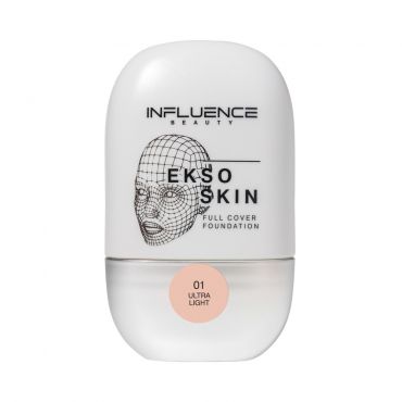 Тональная основа для лица с высокой степенью покрытия Influence Beauty Ekso Skin 01 25мл.