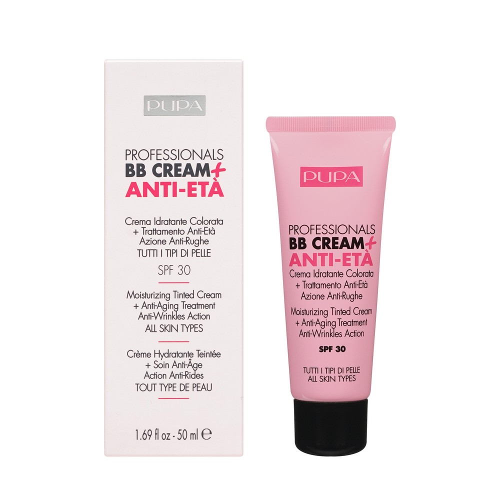 Антивозрастной BB крем для лица Pupa BB Cream + Anti-Eta SPF 30 002 50мл