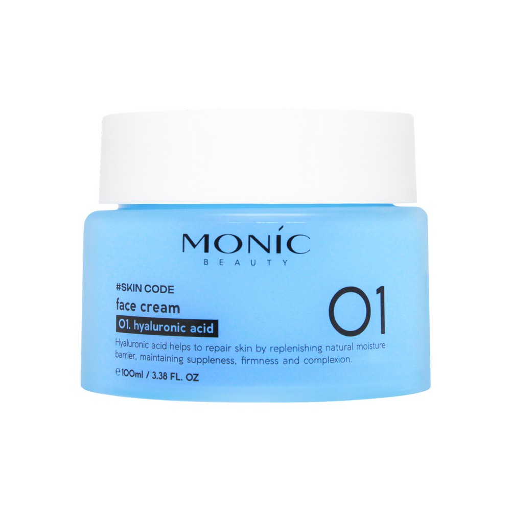 Крем для лица с гиалуроновой кислотой и аллантоином Monic Beauty #Skin code Hyaluronic Acid 100мл. Фото 2.