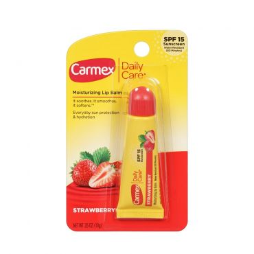 Бальзам для губ Carmex Daily Care Strawberry SPF 15 10мл.