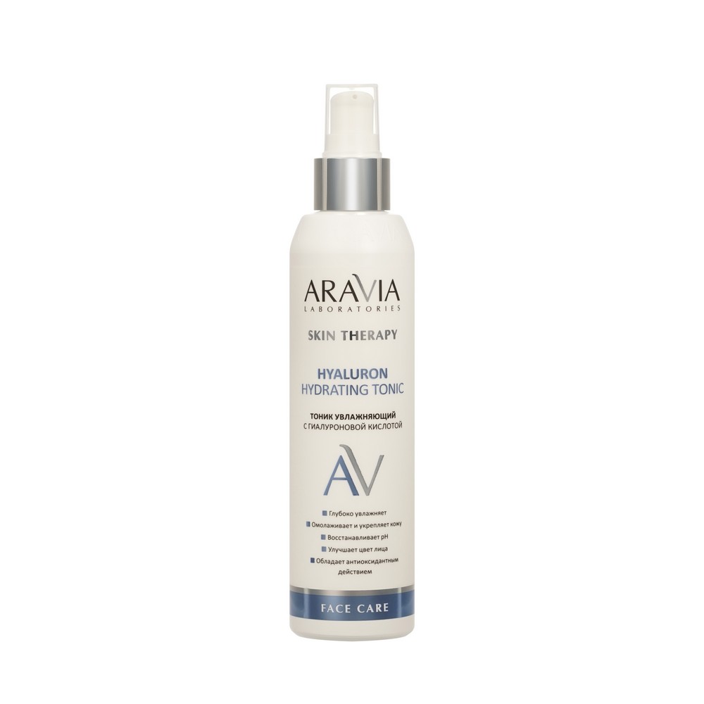 Увлажняющий тоник для лица с гиалуроновой кислотой Aravia Laboratories Hyaluron Hydrating Tonic 200мл. Фото 5.