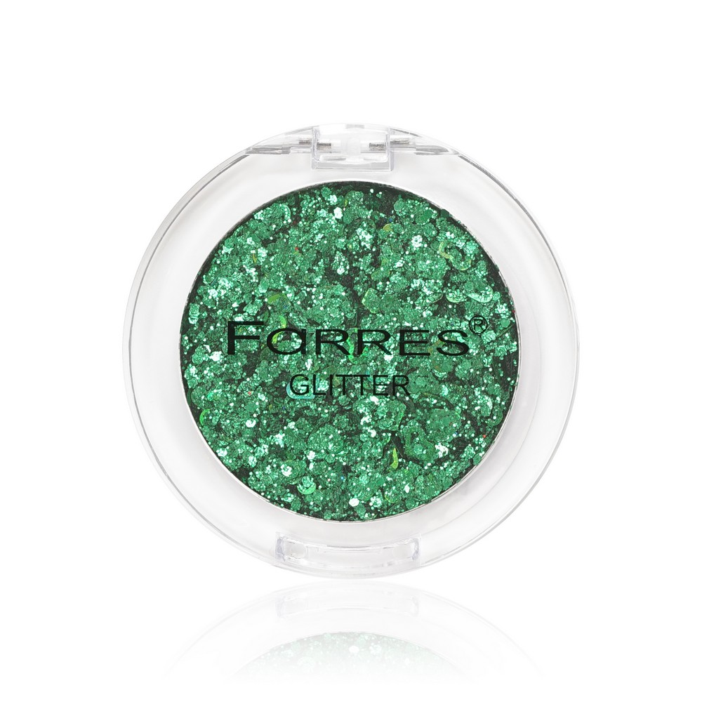 Тени для век Farres Glitter Зеленый 3г. Фото 1.