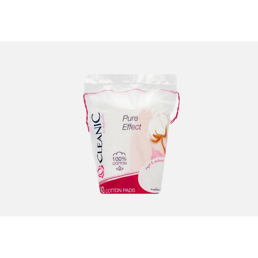 Ватные диски Cleanic Pure Effect 40шт. Фото 4.
