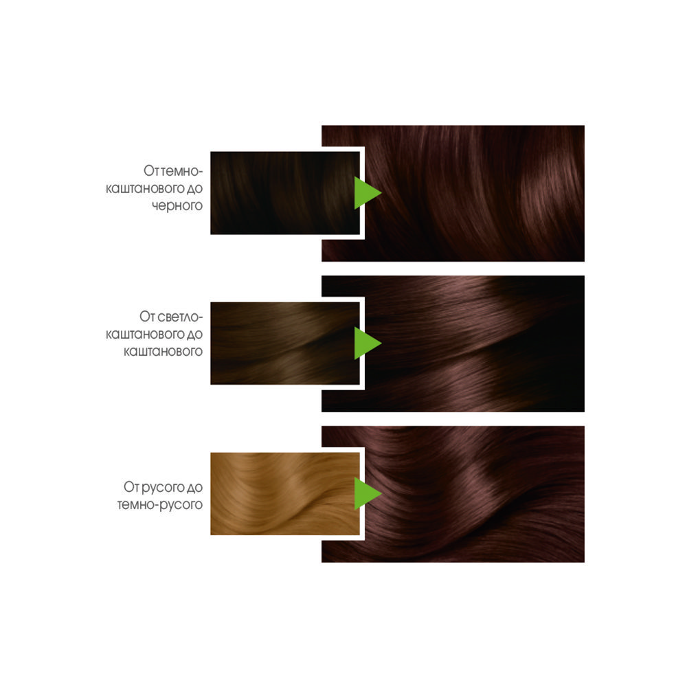 Крем - краска Garnier Color Naturals стойкая для волос 4.15 Морозный каштан. Фото 7.