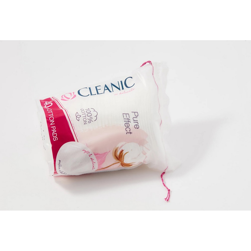 Ватные диски Cleanic Pure Effect 40шт. Фото 2.