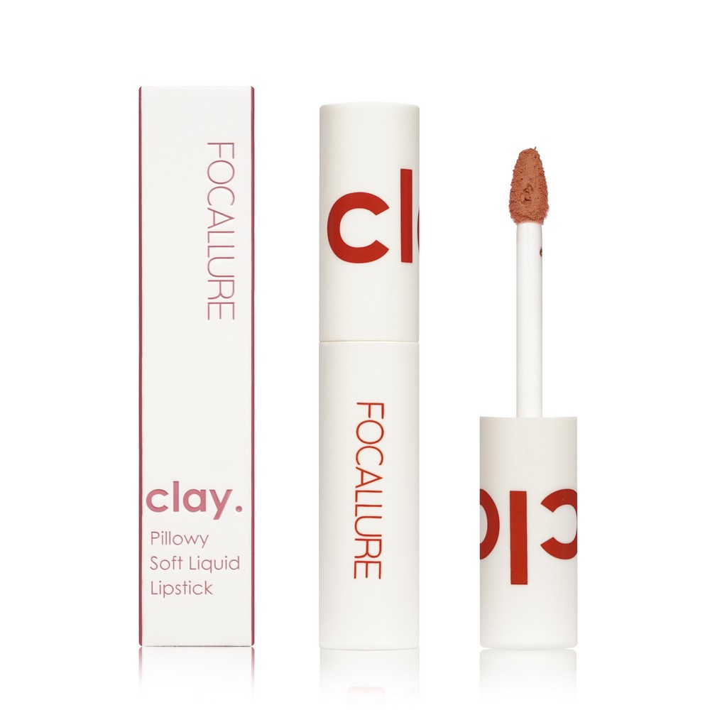 Суперстойкая жидкая помада для губ Focallure Clay Pillowy Soft Liquid Lipstick 103 2г. Фото 1.