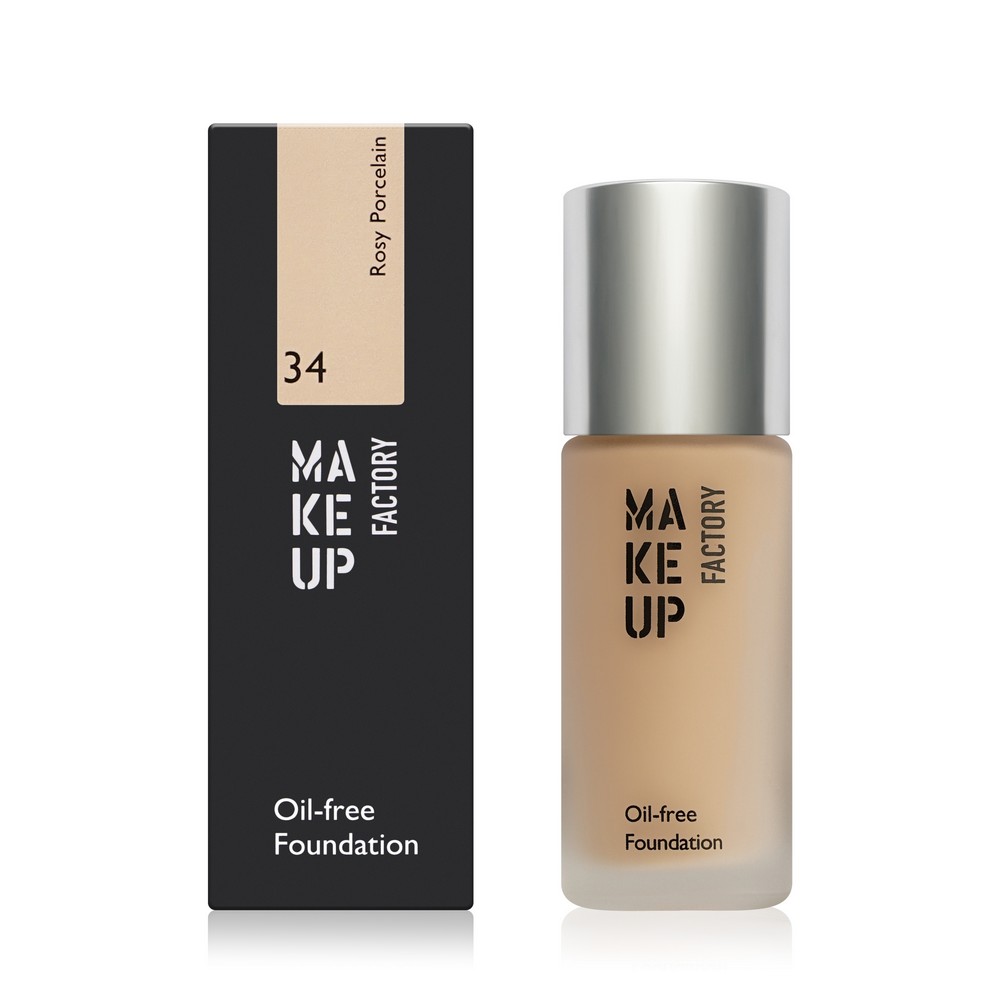 Тональный крем для лица Make Up Factory Oil-free Foundation 34 Rosy Porcelain 20мл. Фото 1.