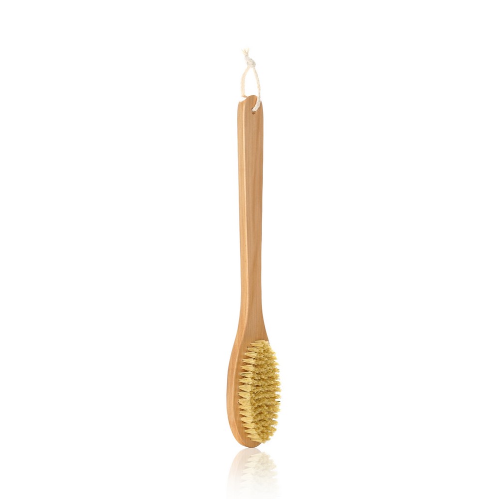 Щетка для тела деревянная Body Brush с длинной ручкой. Фото 3.