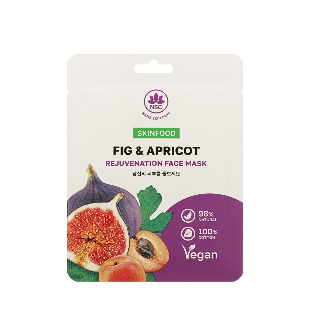 Маска для лица NSC Fig & Apricot 22г. Фото 1.