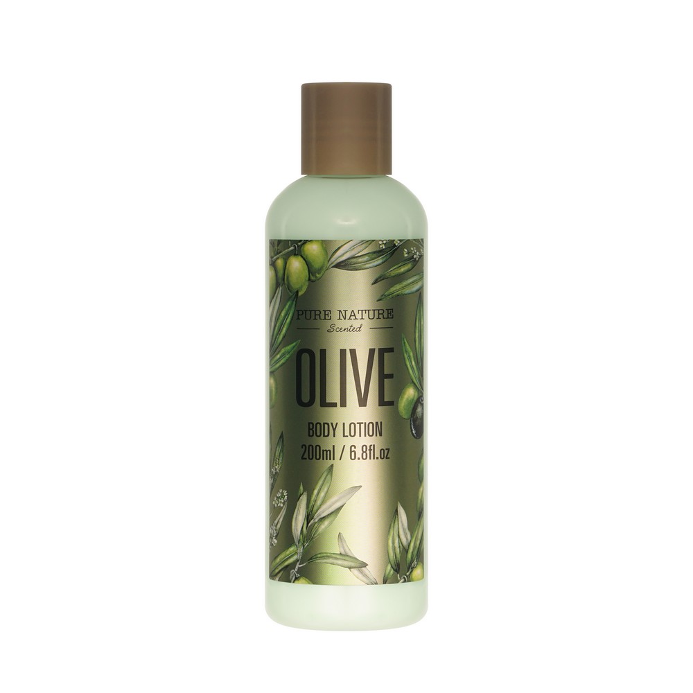 Женский подарочный набор Pure Nature Olive ( гель для душа 200мл + лосьон для тела 200мл + соль для ванны 250г + Физзер для ванны 50г + щетка для тела + массажер для тела ). Фото 7.