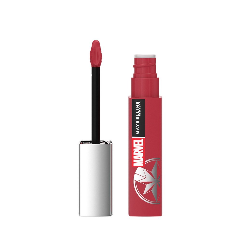 Стойкая жидкая помада для губ Maybelline New York Superstay Matte Ink Marvel 80 Властитель 5мл. Фото 2.