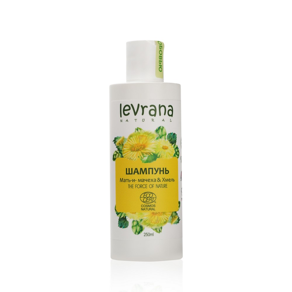 Шампунь для волос Levrana Natural Origin " мать-и-мачеха и хмель " 250мл. Фото 1.