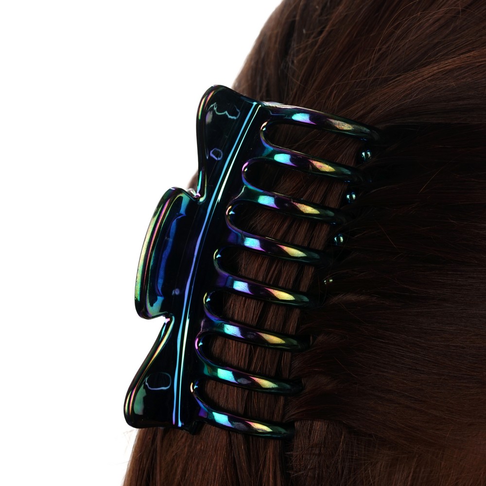 Заколка - краб для волос Ameli Переливы 9см. Фото 4.