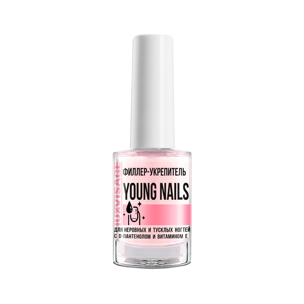 Филлер - укрепитель для ногтей Luxvisage Young Nails с д-пантенолом и витамином Е 9г. Фото 1.
