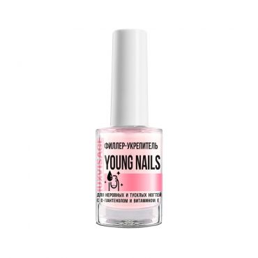 Филлер - укрепитель для ногтей Luxvisage Young Nails с д-пантенолом и витамином Е 9г.