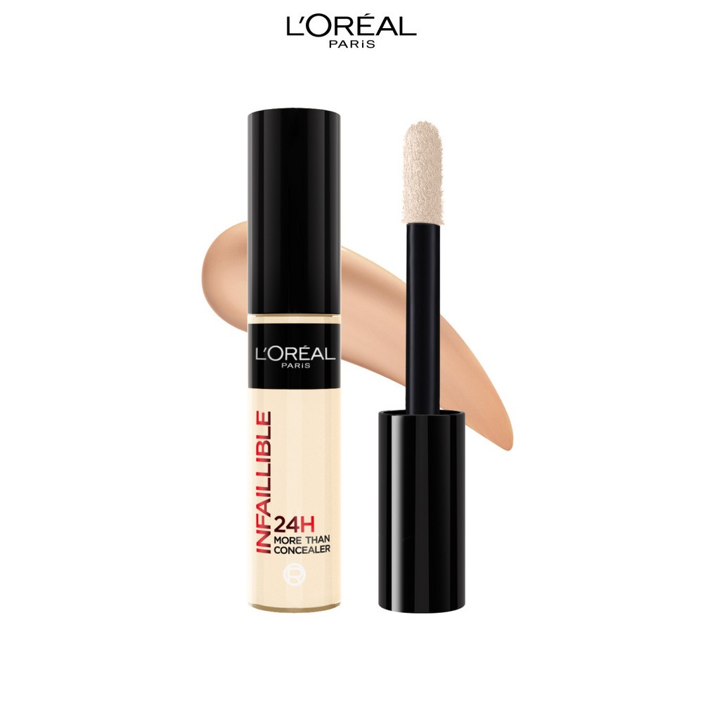 Стойкий консилер для лица L'Oreal Paris Infaillible мультифункциональный 326 Ванильный 11мл. Фото 5.