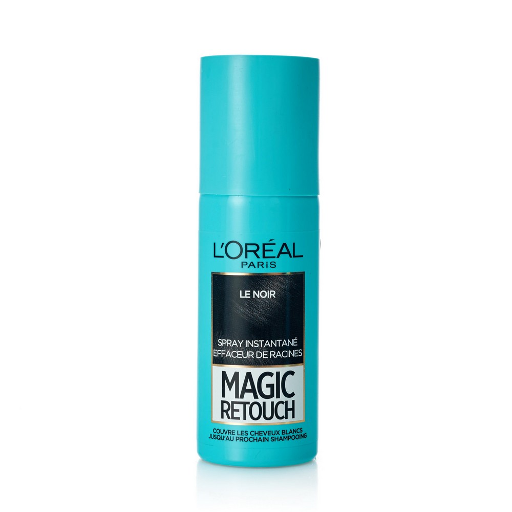 Краска - спрей L'Oreal Paris Magic Retouch для волос Черный 75мл. Фото 1.