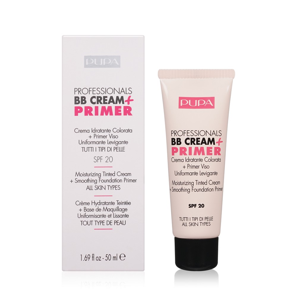 BB крем + основа для всех типов кожи Pupa BB Cream + Primer SPF 20 002 50мл. Фото 1.