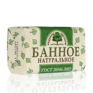 Мыло туалетное Рецепты Чистоты " банное " 180г.