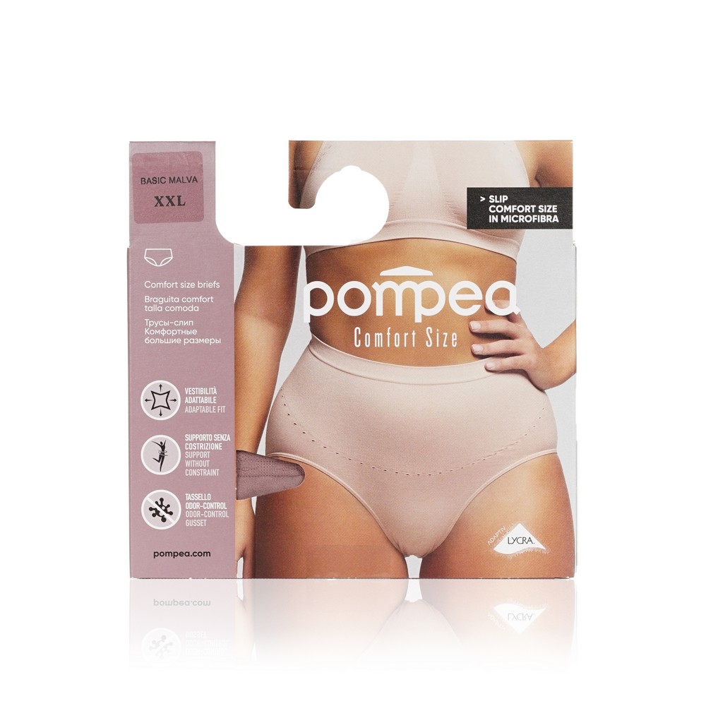 Женские трусы Pompea Slip Comfort Size Malva XXL. Фото 1.