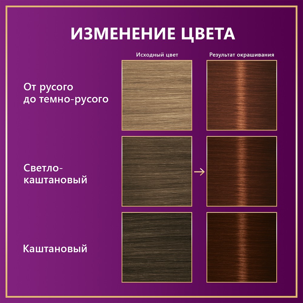 Крем - краска Палетт Интенсивный цвет стойкая для волос NR4 Каштан 50мл Вид№10