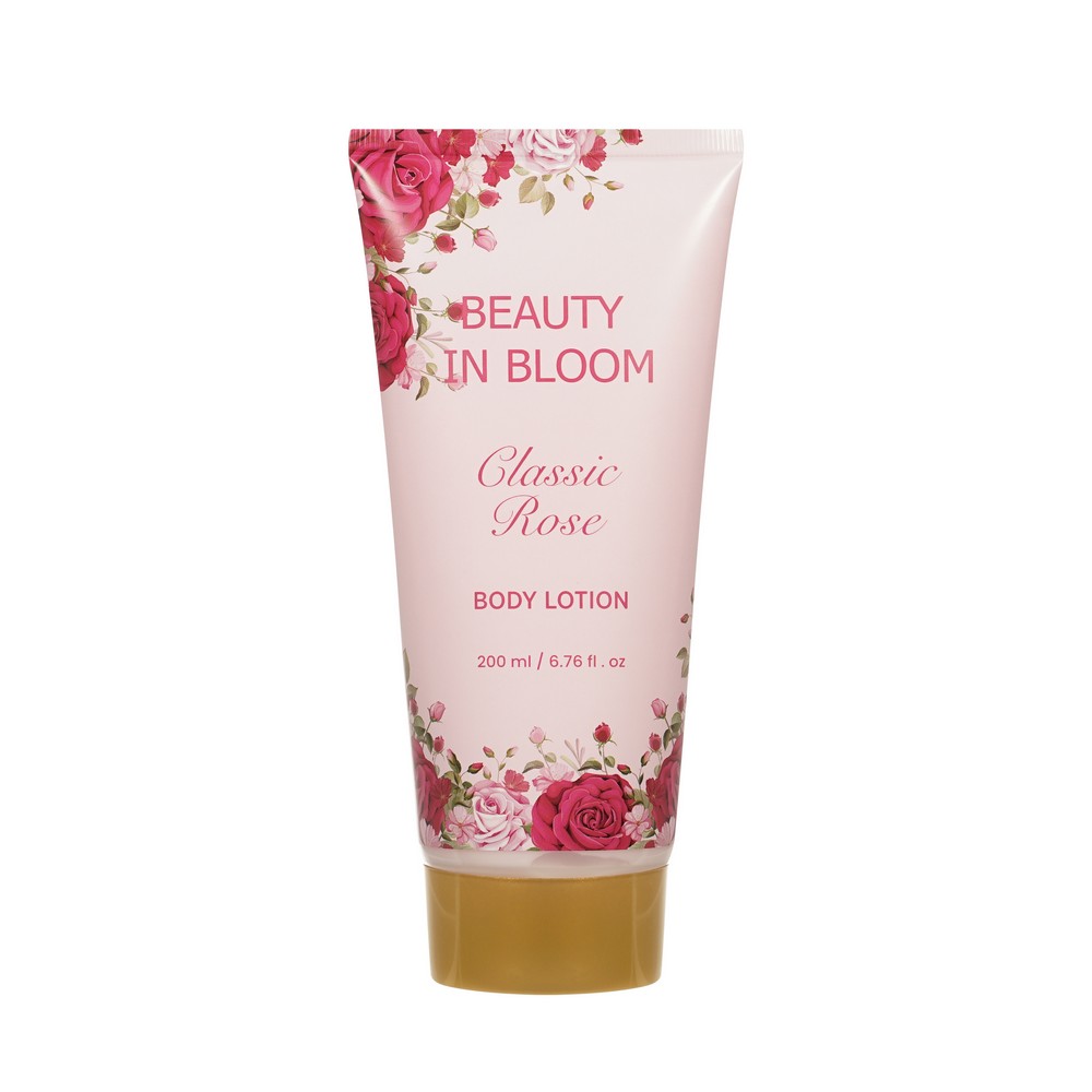 Женский подарочный набор Beauty In Bloom Classic Rose ( гель для душа 100мл + лосьон для тела 100мл + Физзер для ванны 3шт ). Фото 6.
