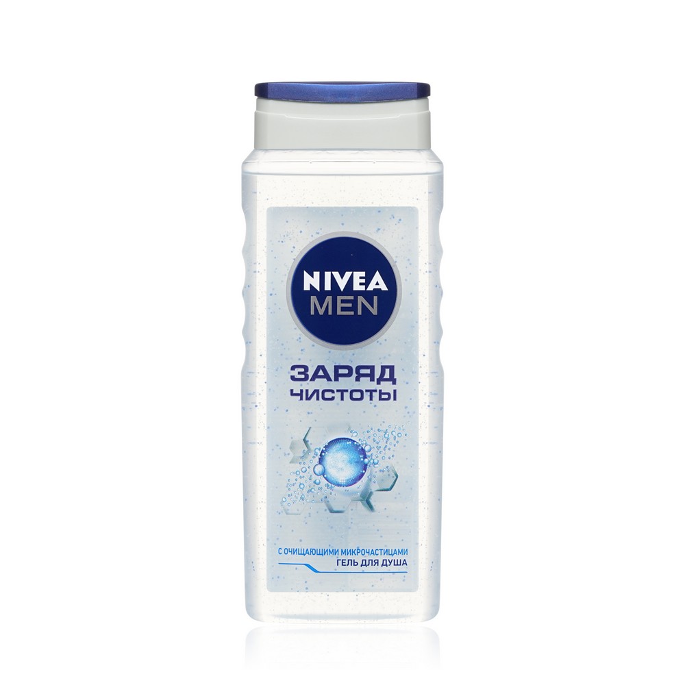 Мужской гель для душа NIVEA Men " Заряд чистоты " 500мл. Фото 1.