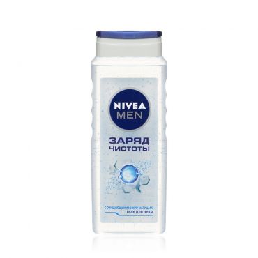 Мужской гель для душа NIVEA Men " Заряд чистоты " 500мл.