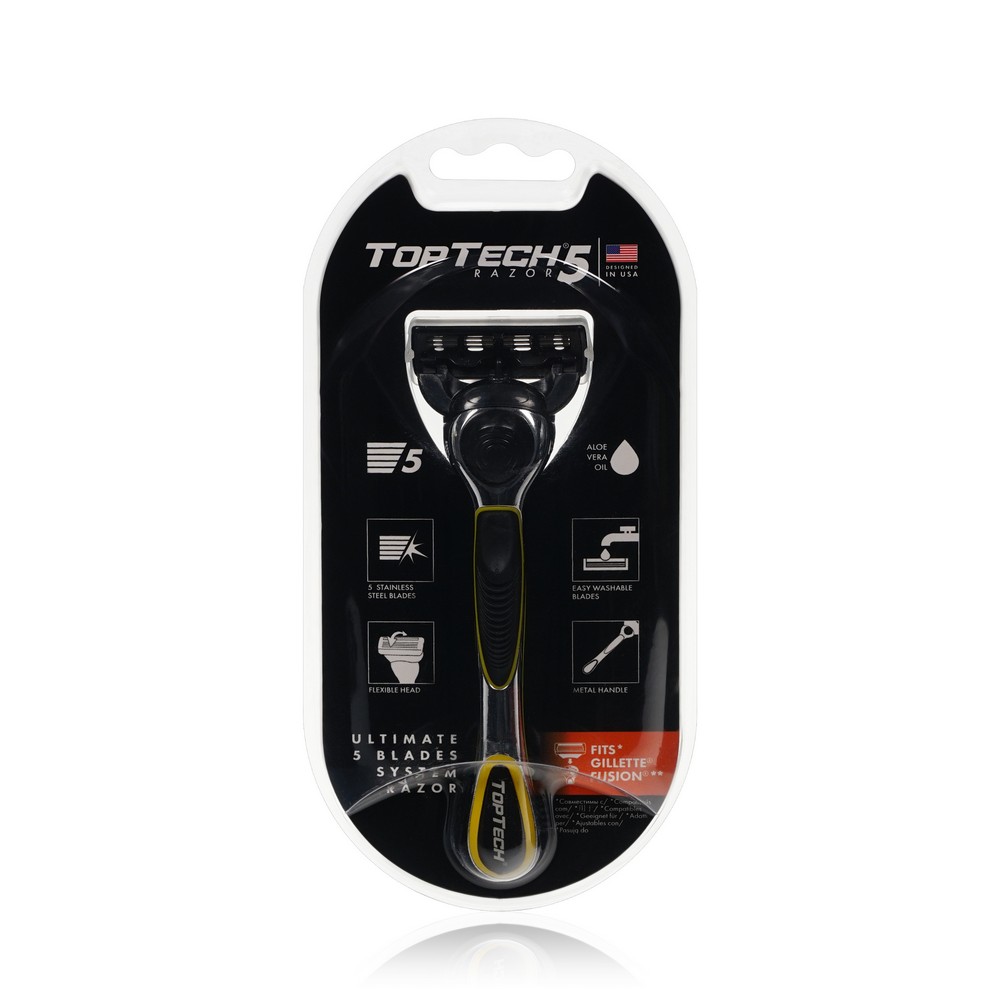 Мужской станок для бритья TopTech Razor 5 + 1 кассета 5 лезвий