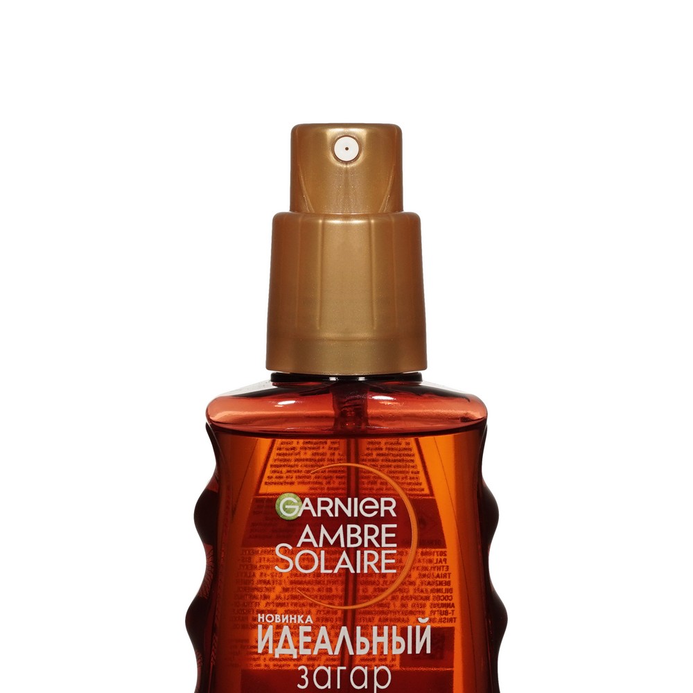Солнцезащитное масло для загара Garnier Ambre Solaire Идеальный загар SPF 50+ 150мл. Фото 3.
