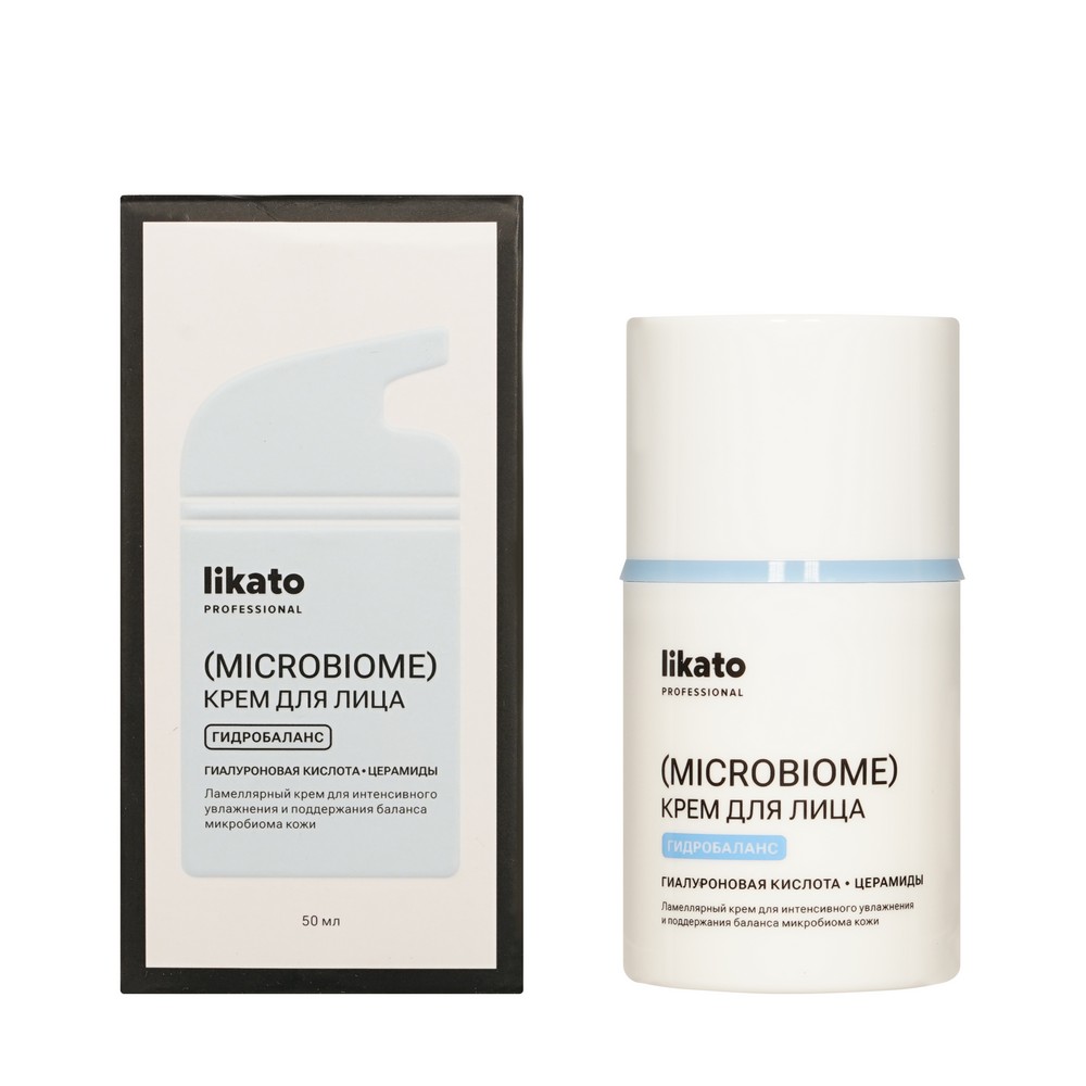 Ламеллярный крем для интенсивного увлажнения Likato Professional Microbiome гидробаланс 50мл. Фото 1.