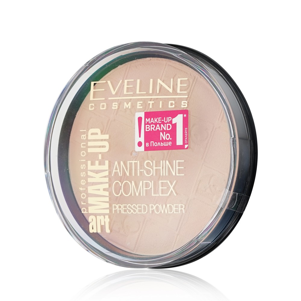 Пудра для лица Eveline Anti-Shine Complex Pressed Powder 32 , Natural , 14г. Фото 2.