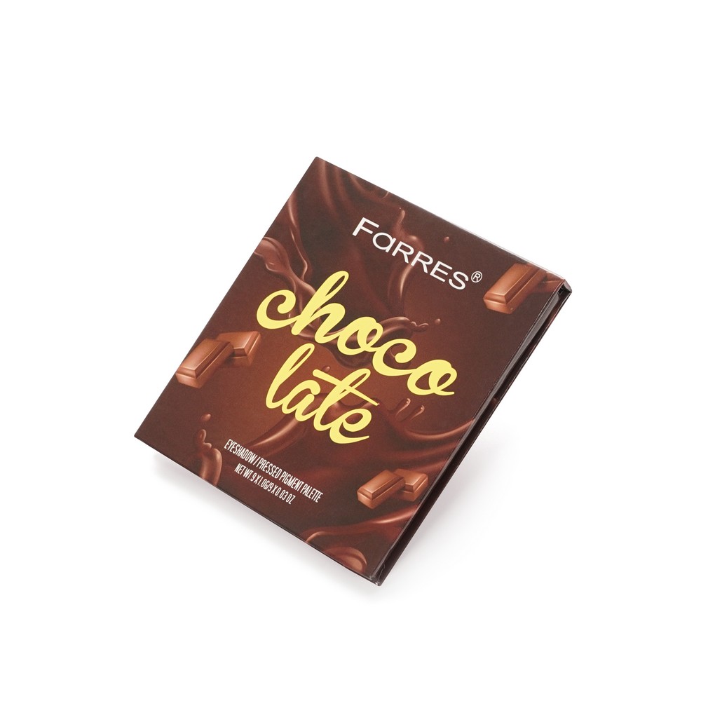 Палетка теней для век Farres Choco late 9 цветов 9г. Фото 2.